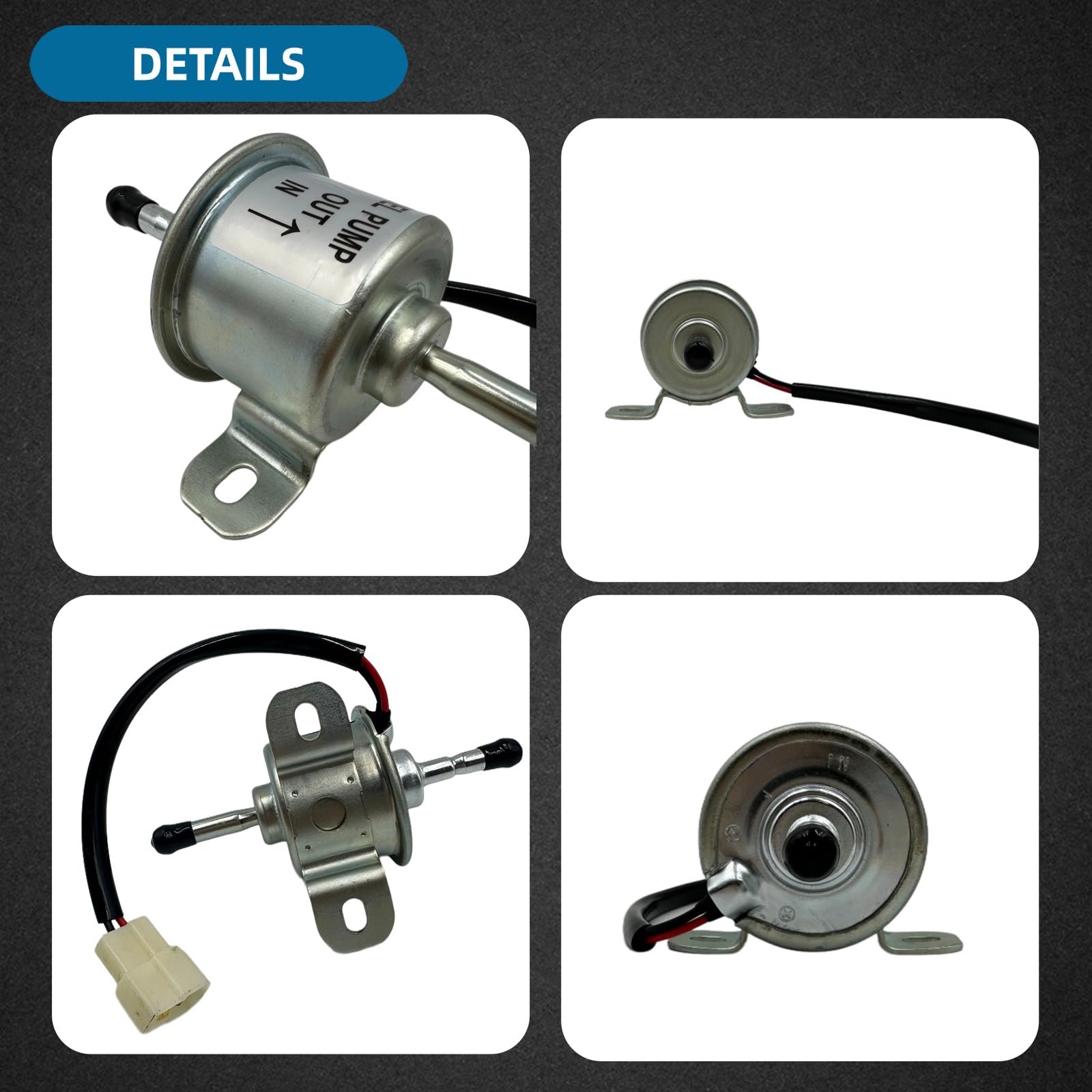 Amazon.com: RC601-51352 Electric Fuel Pump with White Plug for